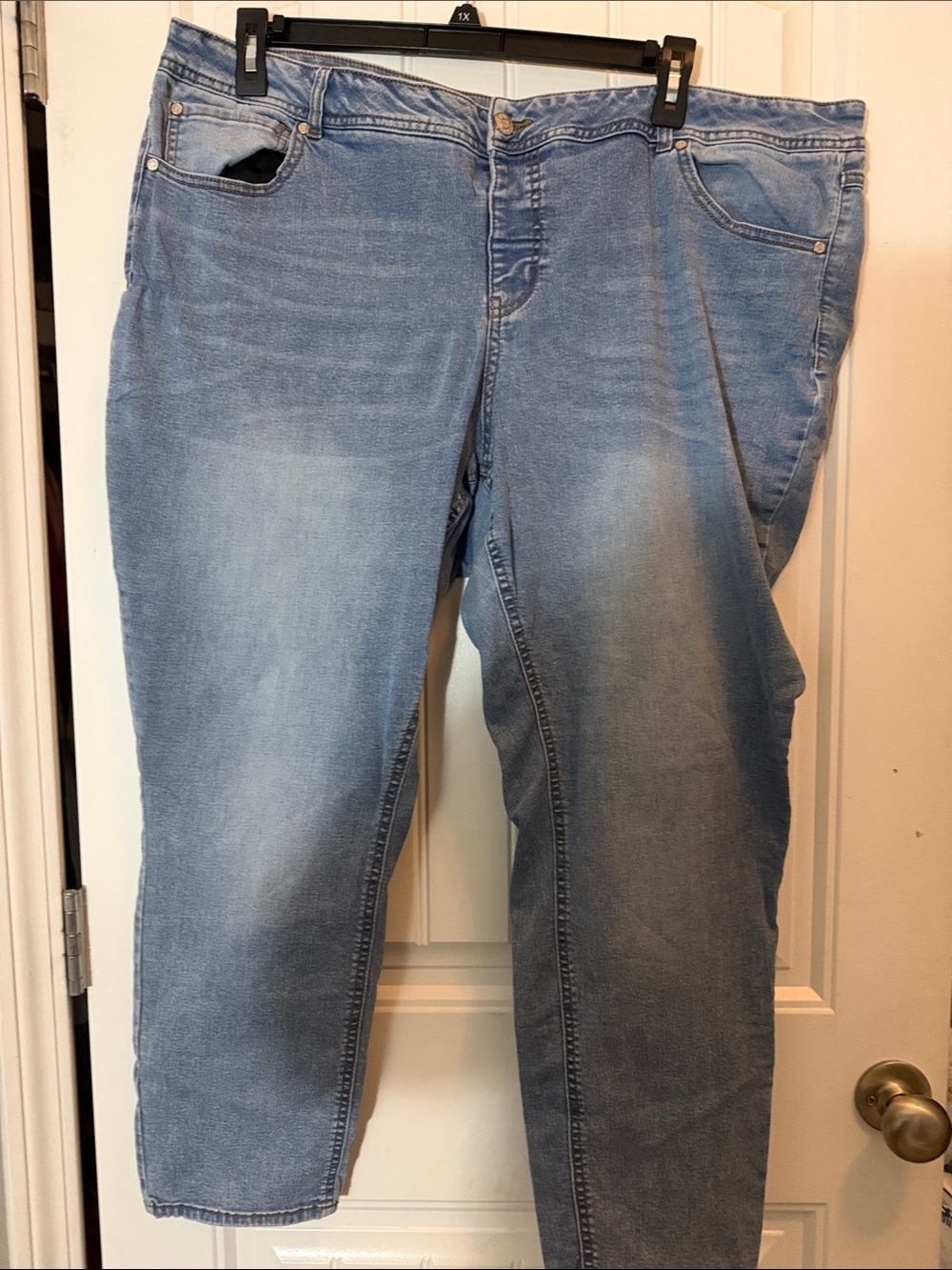 Cato Light Blue Cropped Stretch Denim Jeans